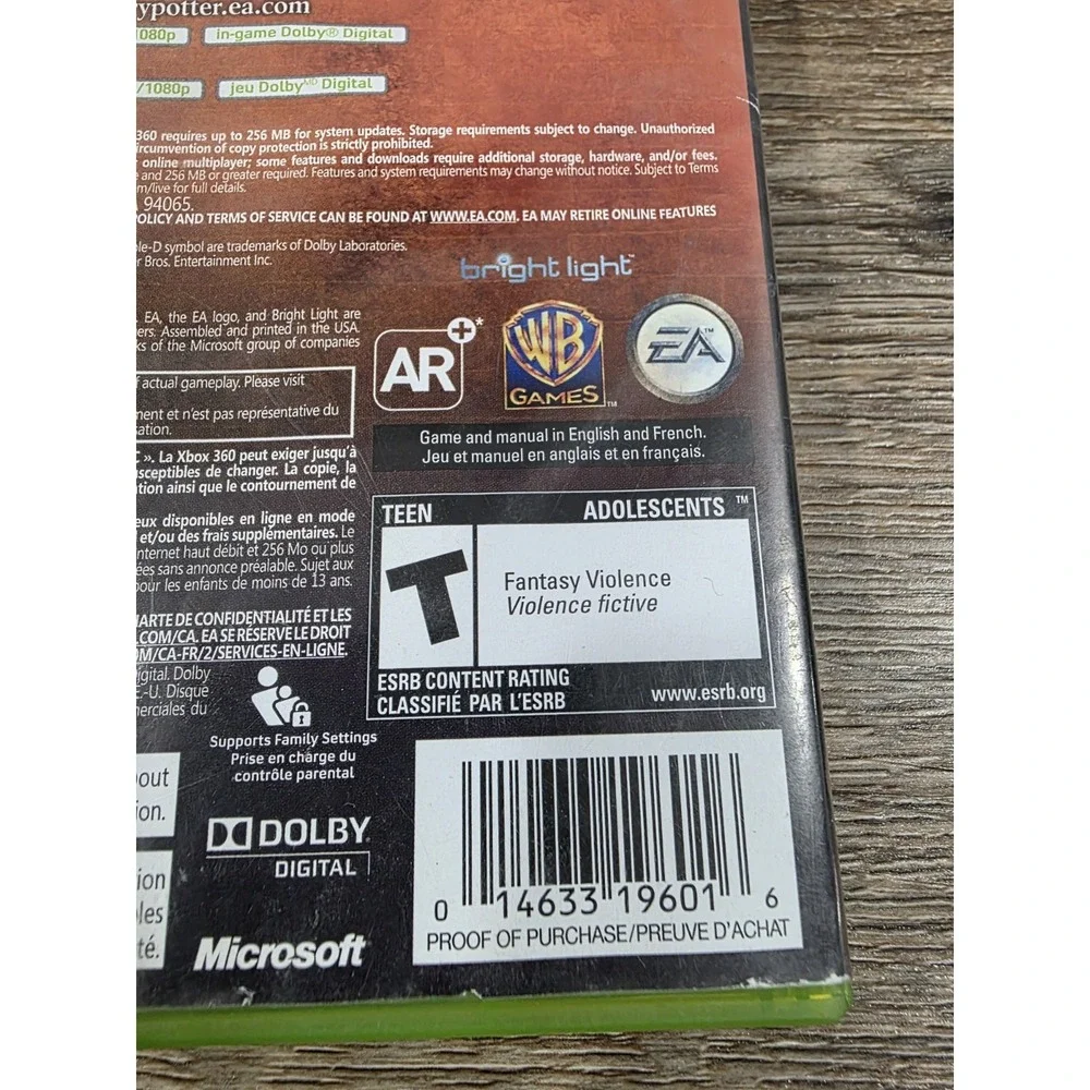 Harry Potter and the Deathly Hallows: Part 2 Xbox 360 See Pics